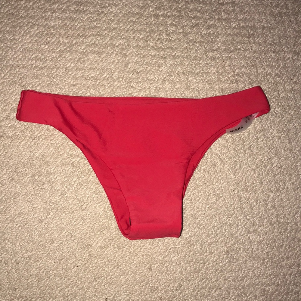 Red bathing suit bottoms
